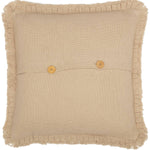 Athol 18 x 18 Ruffled Pillow - Vintage Tan