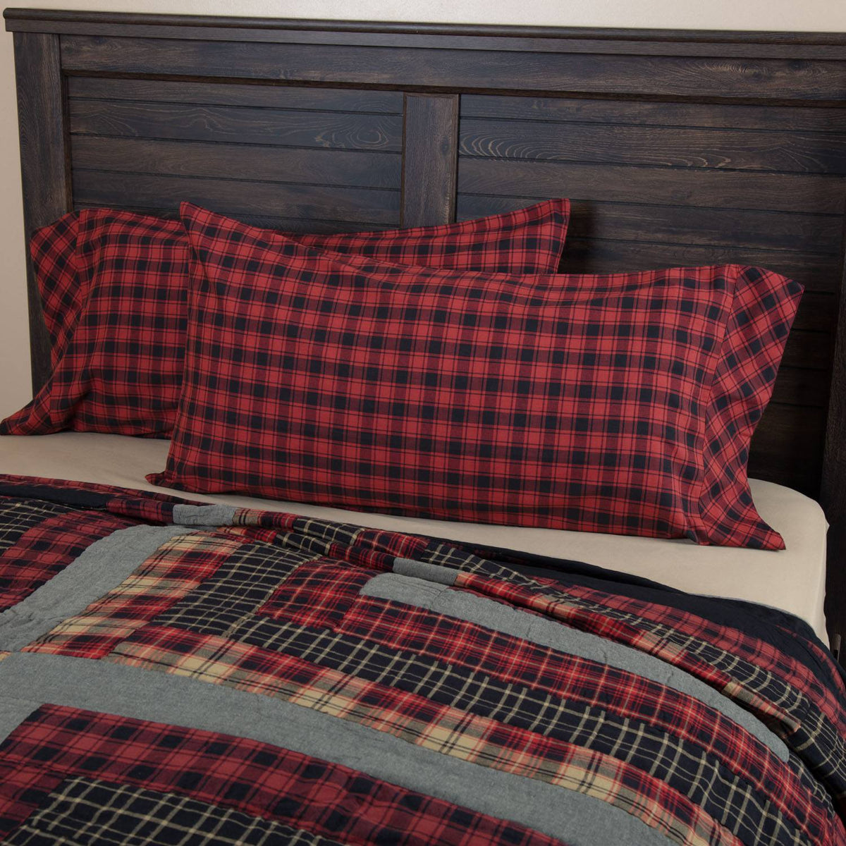 Delco King Pillow Case - Chilli Pepper - Set of 2