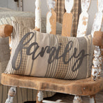Kiraly Utca Family Pillow - 14x22 - Charcoal