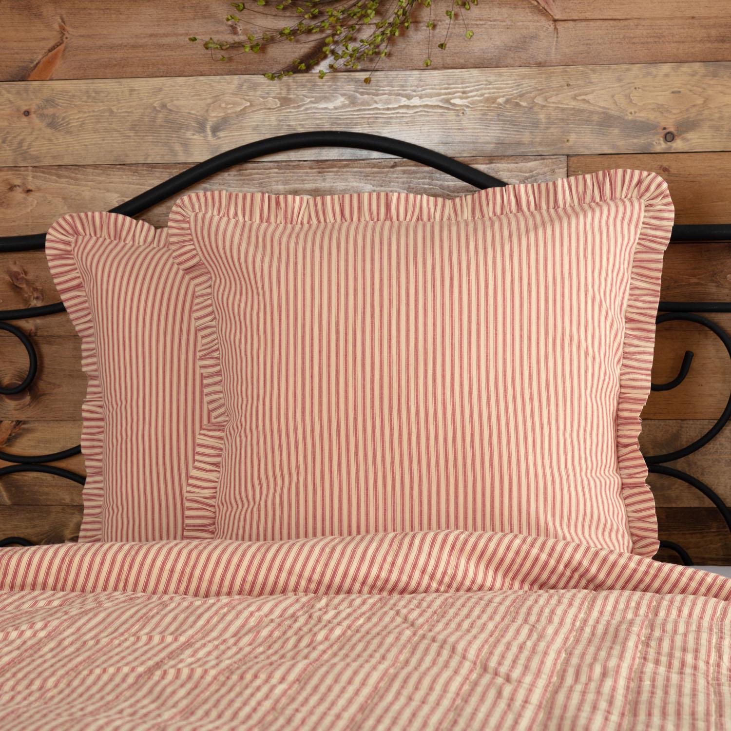 Kiraly Utca II Euro Sham - Red