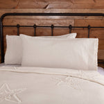 Athol King Ruffled Pillow Case - White - Set of 2