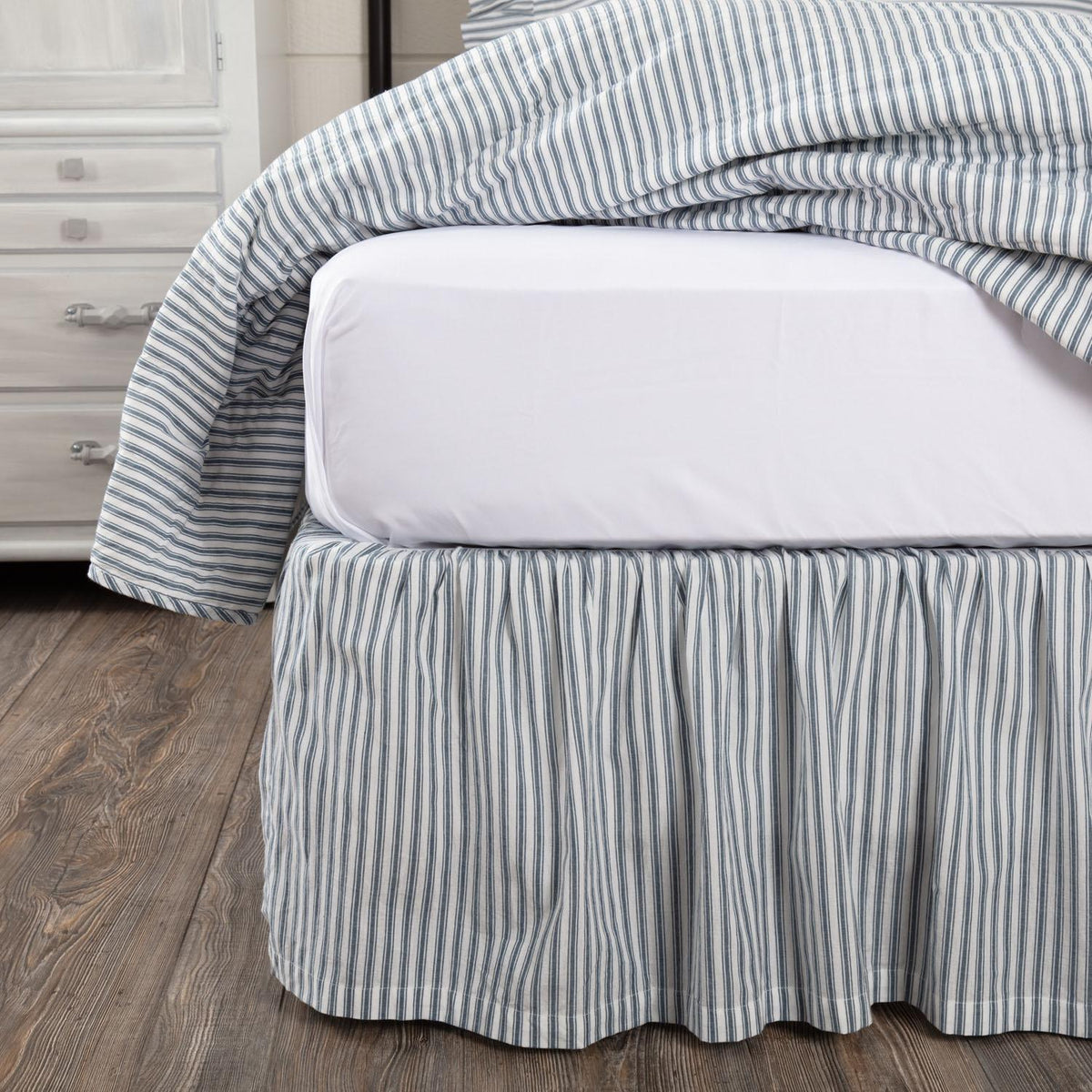Kiraly Utca Twin Bed Skirt - Blue