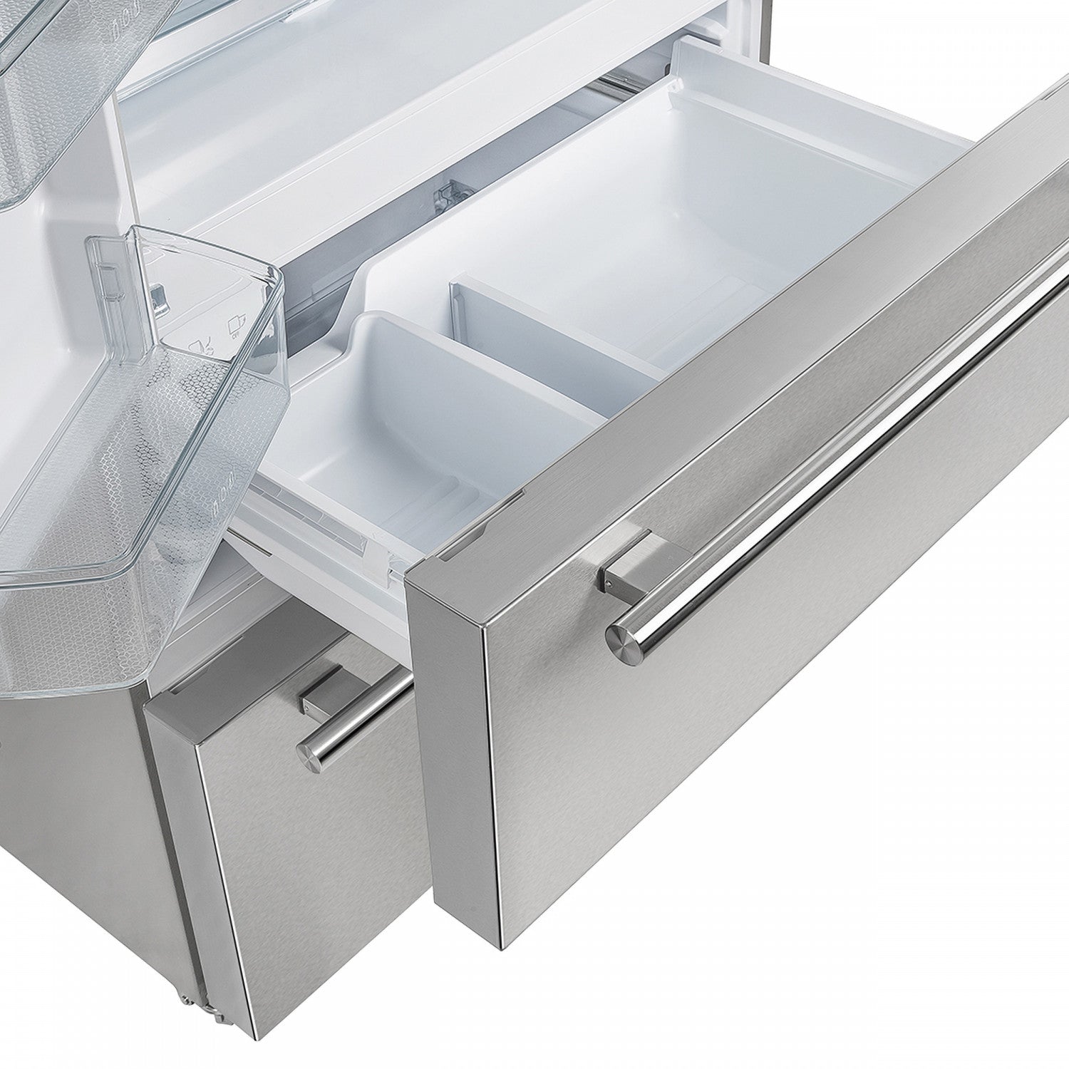 Forno Moena 36" 19.2 Cu.Ft. Stainless Steel Counter-Depth French Door Refrigerator with Ice Maker - FFRBI1820-36SB