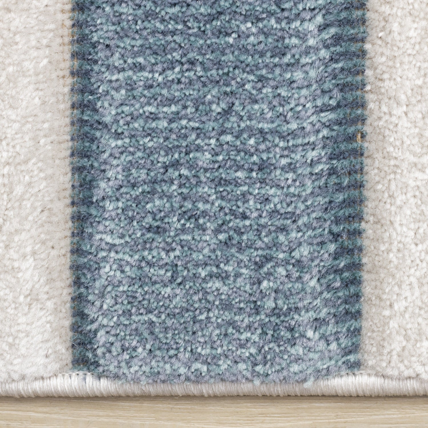 Finley Modern Geometric Area Rug - 8' X 11' - Blue/White