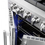 Forno Capriasca 30" Stainless Steel French Door Freestanding Gas Range with Air Fry (4.32 Cu. Ft.) - FFSGS6460-30