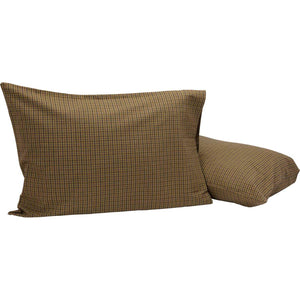 Ferron Standard Pillow Case - Moss Green/Dark Khaki - Set of 2