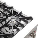 Forno Galiano 36" Stainless Steel Freestanding Gas Range (5.36 Cu. Ft.) - FFSGS6244-36