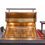 Forno Rimini Gray Countertop Outdoor Kitchen with 30" 62,600 BTU BBQ and Beverage Centre - FODKT2544BLK
