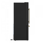Forno Milano 62" Black 2-piece Freestanding Dual Bottom Freezer Refrigerator (34.4 Cu. Ft.) - FFFFD1787-60BLK