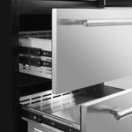 Forno Celano 30" 21.3 Cu.Ft. Stainless Steel 150 Bottle Dual Zone Wine Cellar with Two Beverage Drawers - FWCDR6697-30S