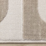 Logan Contemporary Modern Area Rug - 5' X 8' - Beige/Cream