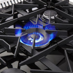 Forno Galiano 30" Stainless Steel French Door Dual Fuel Range with True Convection (4.32 Cu. Ft.) - FFSGS6356-30