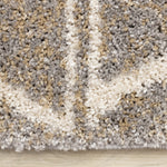 Halle Casual Contemporary Trellis Area Rug - 8' X 11' - Greige/Cream