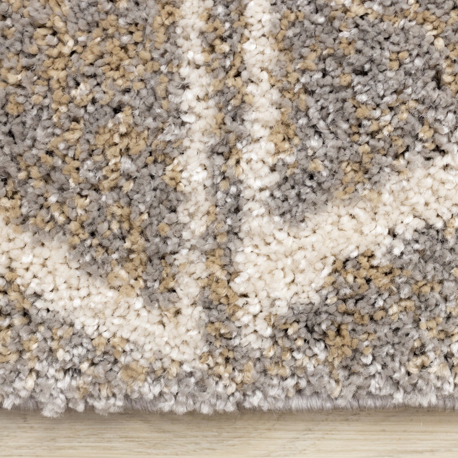 Halle Casual Contemporary Trellis Area Rug - 8' X 11' - Greige/Cream