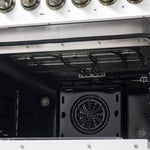 Forno Galiano 48" White Freestanding Dual Fuel Double Oven Range with True Convection (6.58 Cu. Ft.) - FFSGS6356-48WHT