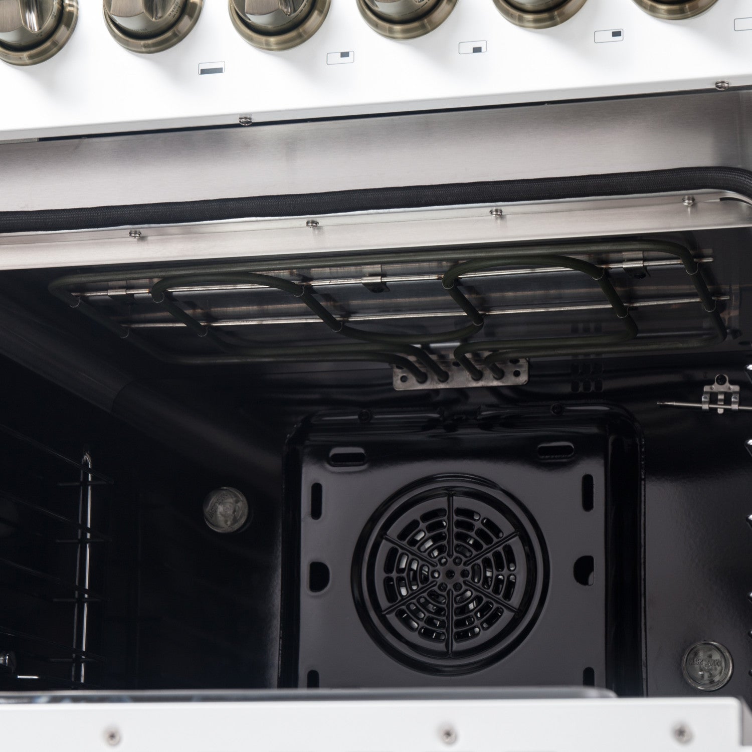 Forno Galiano 48" White Freestanding Dual Fuel Double Oven Range with True Convection (6.58 Cu. Ft.) - FFSGS6356-48WHT