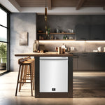 Forno Premium White Kitchen Package with Range, Bottom Freezer Refrigerator and Dishwasher - FBDL-007-03CA