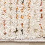 Halle Casual Contemporary Abstract Area Rug - 5' X 8' - Cream/Terra