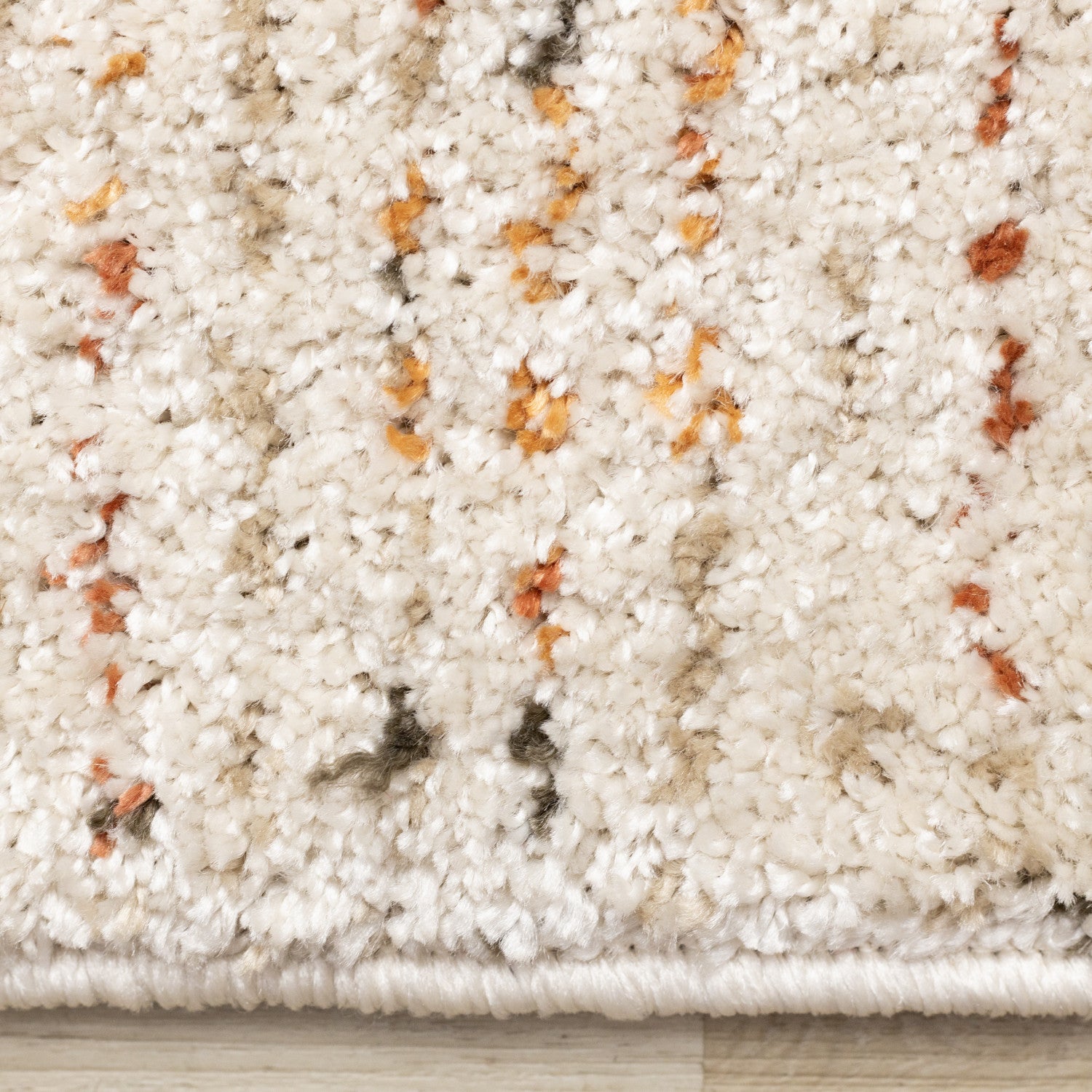 Halle Casual Contemporary Abstract Area Rug - 5' X 8' - Cream/Terra