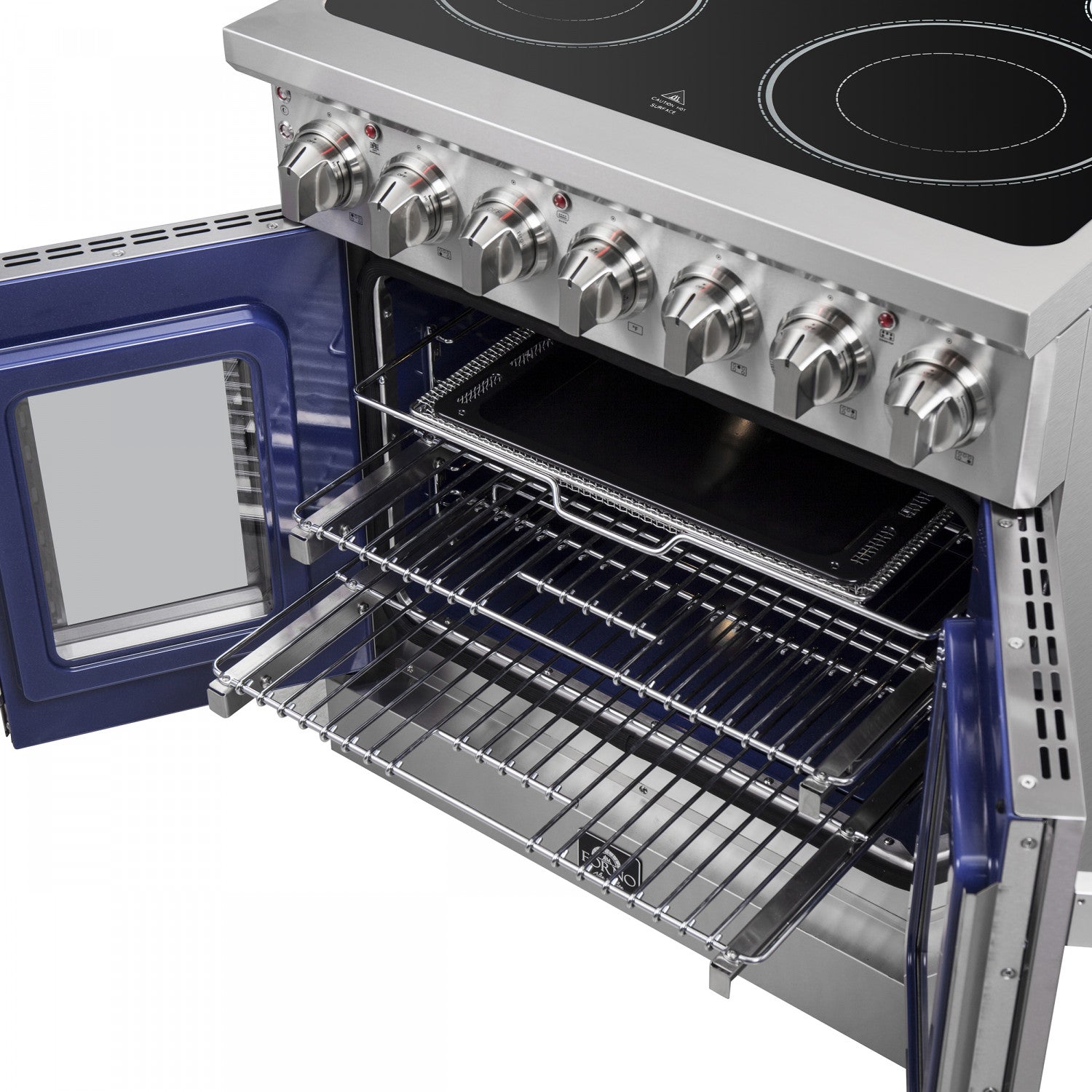 Forno Massimo Stainless Steel Freestanding Electric Range with Air Fryer (4.32 Cu. Ft.) - FFSEL6955-30