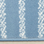 Functional Modern Links Area Rug - 8' X 11' - Blue/Cream