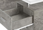 Loura Desk - White/Concrete Grey