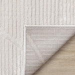 Logan Modern Lines Area Rug - 5' X 8' - Cream