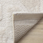 Luxury Plush Textured Shapes Area Rug - 5' X 8' - Cream