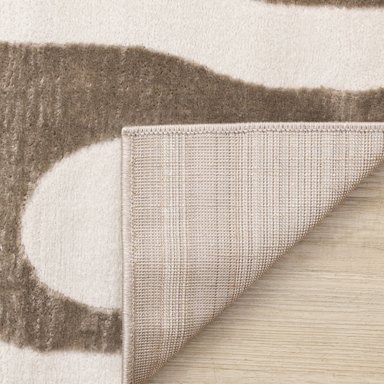 Logan Modern Area Rug - 8' X 11' - Brown/Cream