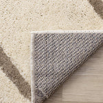 Palace Modern Curves Area Rug - 8' X 11' - Cream/Taupe