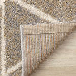 Halle Casual Contemporary Trellis Area Rug - 8' X 11' - Greige/Cream