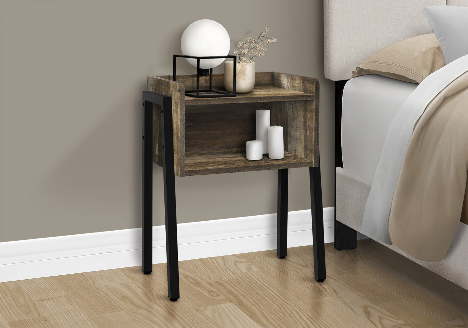 Jora Side Table - Brown