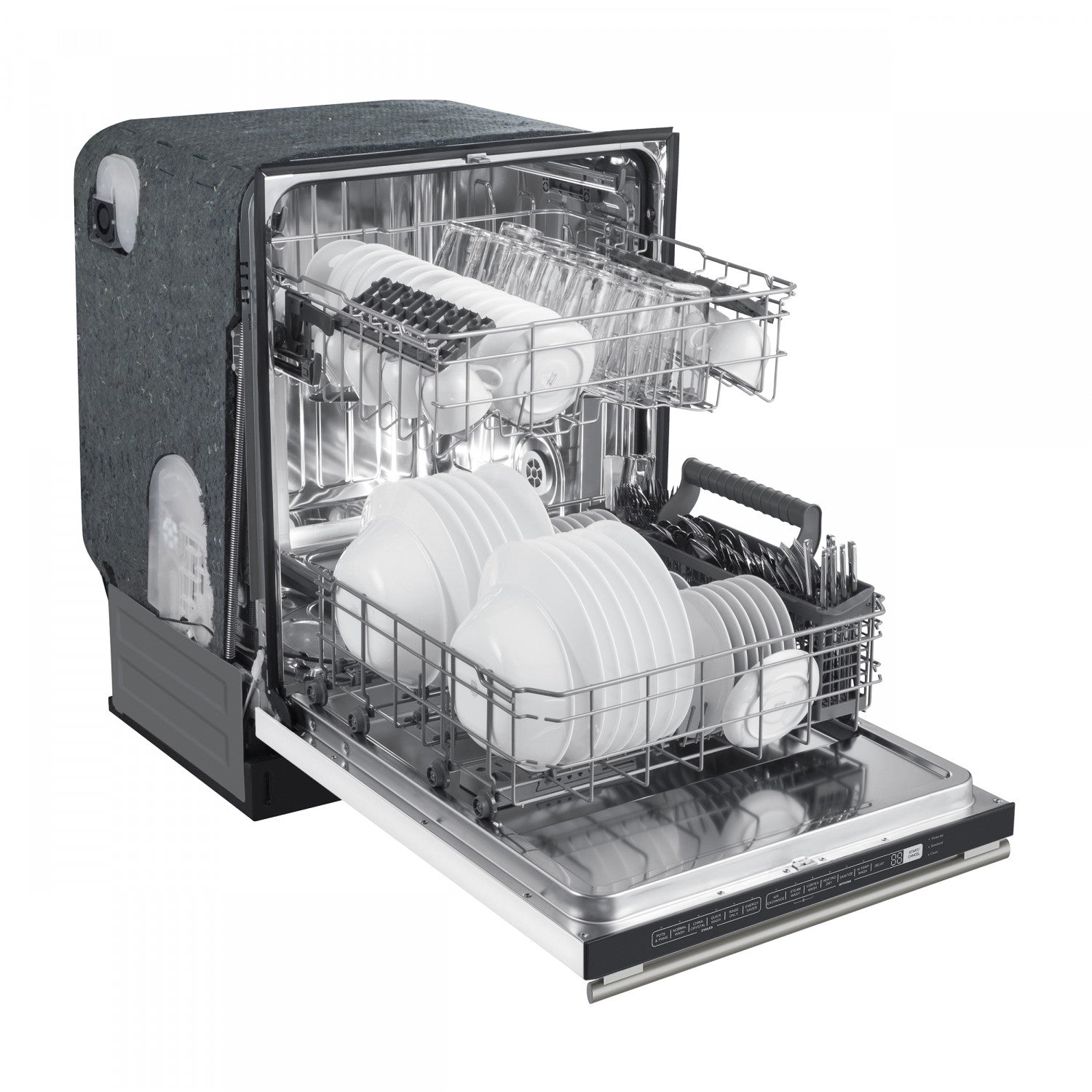 Forno Premium White Kitchen Package with Range, Bottom Freezer Refrigerator, Dishwasher and Range Hood - FBDL-006-03CA