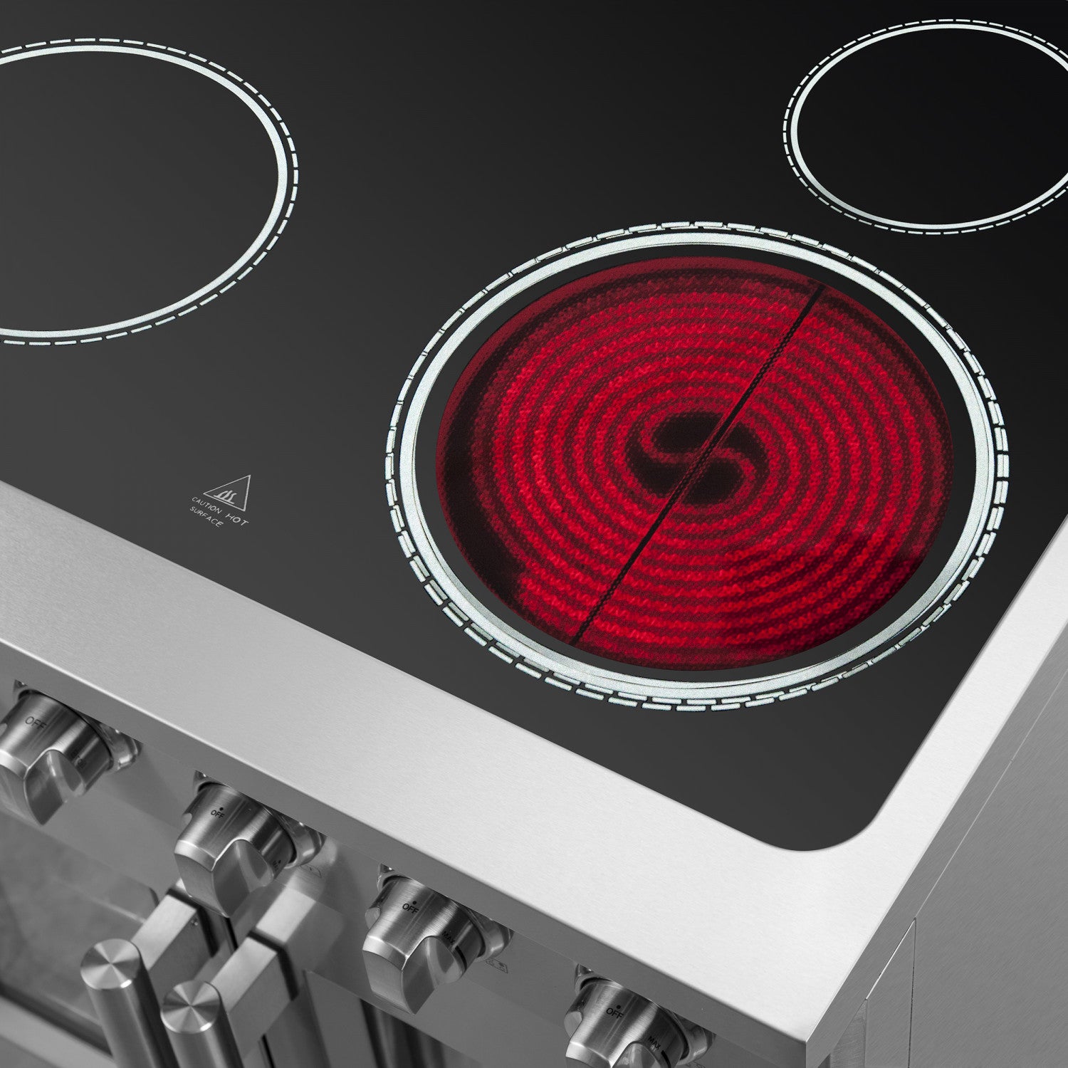 Forno Galiano 30" Stainless Steel French Door Electric Range with True Convection and Air Fry (4.32 Cu. Ft.) - FFSEL6917-30