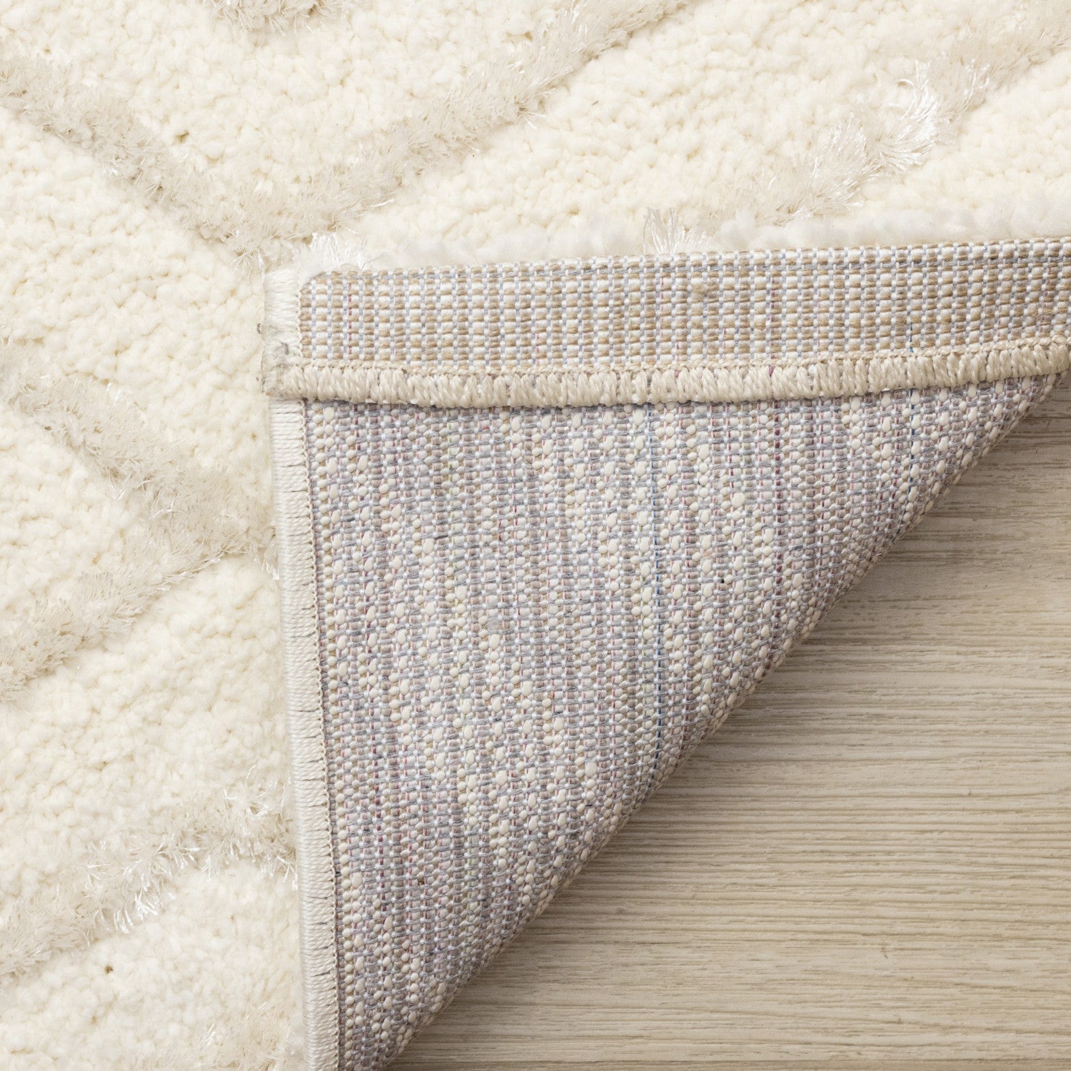 Sasha Soft Diamonds Area Rug - 8' X 11' - Cream