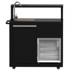 Forno All'Aperto Black Countertop Outdoor Kitchen with 62,600 BTU BBQ and Beverage Centre - FODKT2582BLK