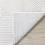 Hillary Neutral Diamonds Area Rug - 8' X 11' - Cream