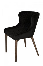 Lunvik Dining Chair - Black Velvet - Set of Two