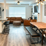 Maloe Leather Bar Stool - Black