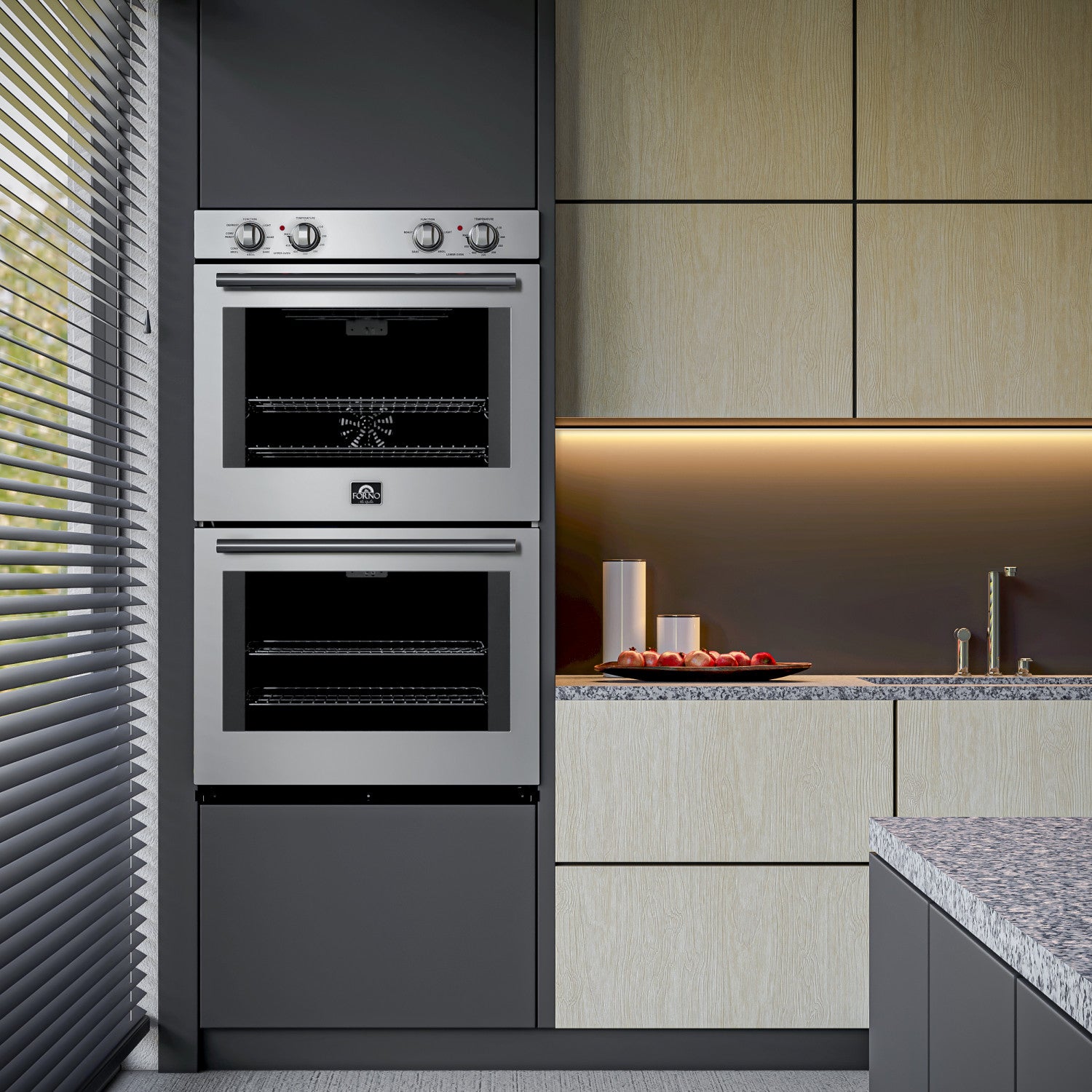 Forno Vomero Stainless Steel 30" Double Wall Oven (5.0 Cu. Ft.) - FBOEL1324-30