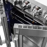 Forno Massimo 30" Stainless Steel French Door Freestanding Gas Range (4.32 Cu. Ft.) - FFSGS6439-30