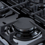 Forno Leonardo 30" Black Freestanding Gas Range (5.0 Cu. Ft.) - FFSGS1116-30BLK