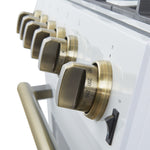 Forno Leonardo 30" White Freestanding Gas Range (5.0 Cu. Ft.) - FFSGS1116-30WHT