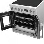 Forno Torino Stainless Steel 30" True Convection Induction Range with Air Fry and Air Sous Vide (4.32 Cu. Ft.) - FFSIN0950-30