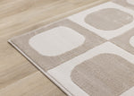 Logan Contemporary Modern Area Rug - 8' X 11' - Beige/Cream