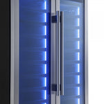 Forno Campania 32" 17.7 Cu.Ft.Stainless Steel 120 Bottle Dual Wine Cooler with Two Beverage Drawers - FWCDR6635-32S