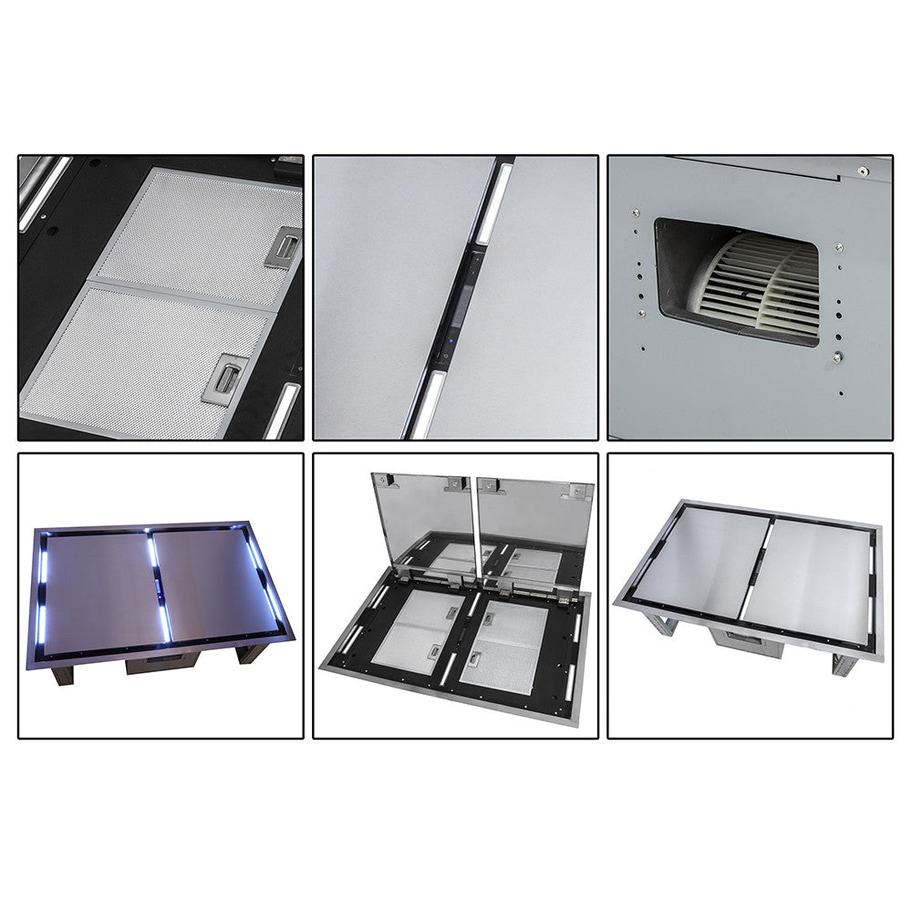 Forno Arezzo Stainless Steel 44" 1200 CFM Insert Range Hood - FRHRE5312-44