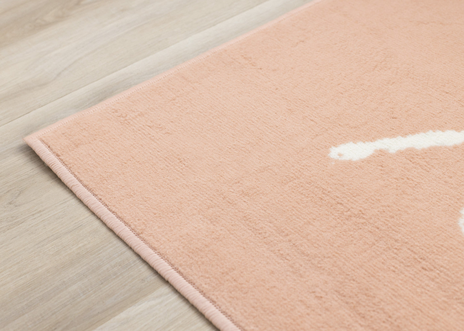 Kids Playing Board Area Rug - 5' X 8' - Pink/Cream