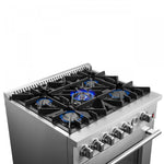 Forno Giovanni 30" Stainless Steel Freestanding Gas Range (4.32 Cu. Ft.) - FFSGS6274-30