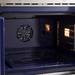 Forno Gallico Stainless Steel 30" French Door Double Wall Oven with Air Fry and Sous Vide (7.36 Cu. Ft.) - FBOEL1388-30